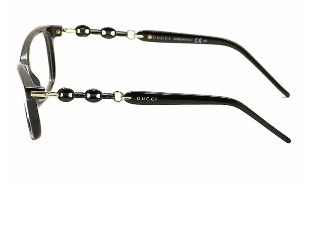 Gucci Eyeglasses GG 3624 6DQ Polished Black/Gold Square Frame